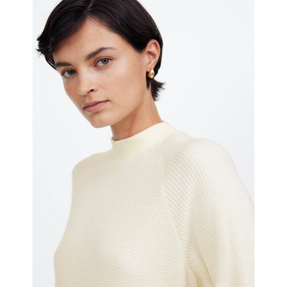 Madewell Waffle-Knit Long-Sleeve Crewneck Tee - Picture 2 of 6